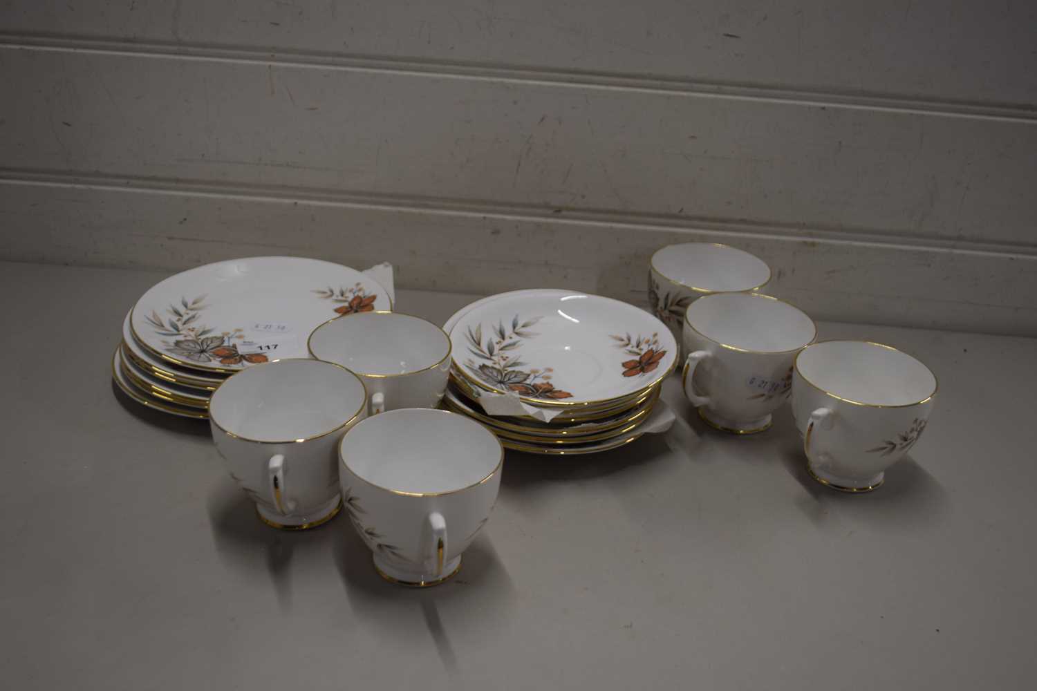 QUANTITY OF WINDSOR FLORAL DECORATED TEA WARES