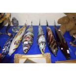 COLLECTION OF SEVEN MURANO ART GLASS FISH