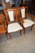 PAIR OF MODERN CARVER CHAIRS