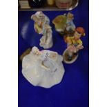 VARIOUS FIGURINES TO INCLUDE ROYAL DOULTON