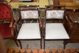 PAIR OF ROPE BACK CARVER CHAIRS