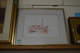 KENNETH GRANT, STUDY OF A FISHING BOAT, F/G