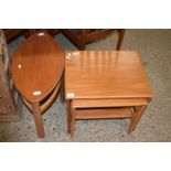 NEST OF TWO MID-CENTURY TEAK COFFEE TABLES TOGETHER WITH A FURTHER OVAL G-PLAN COFFEE TABLE (3)