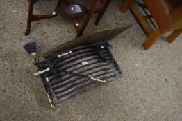 FIRE GRATE, FIRE TOOLS AND SPARK GUARD