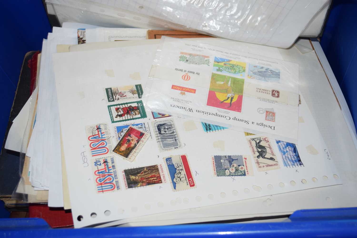BOX OF VARIOUS WORLD STAMPS - Image 2 of 3