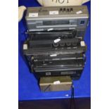 MIXED LOT: 5 RADIOS TO INCLUDE:FIDELITY BATTERY SAVER (1981) 01659, SKYLEADER 3 BAND RADIO (1981),