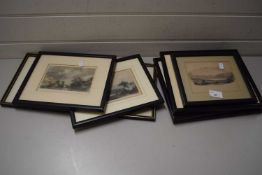GROUP OF VARIOUS SMALL FRAMED 19TH CENTURY ENGRAVINGS, VIEWS OF THE LAKE DISTRICT