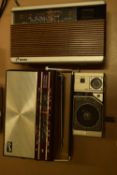 MIXED LOT: 5 RADIOS TO INCLUDE:HMV (1970), ITT KB TINY 33 (1970), MASTERRADIO (1963),