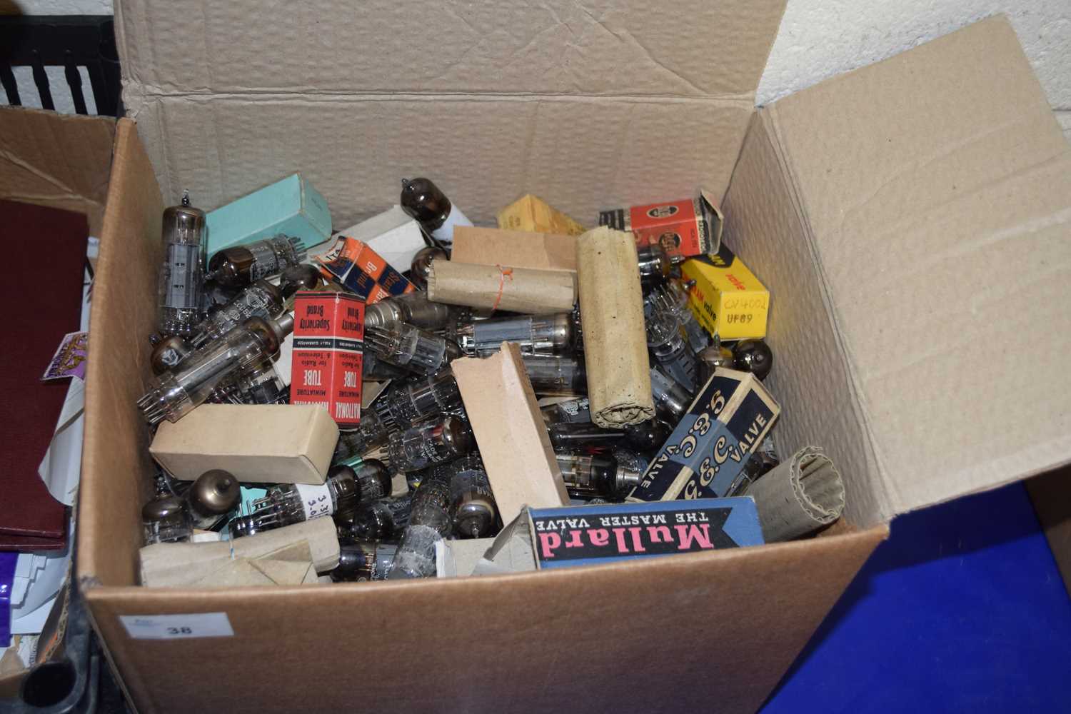 BOX OF RADIO VALVES