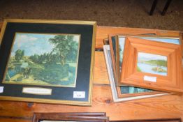 SEVEN MIXED PICTURES AND PRINTS TO INCLUDE JOHN CONSTABLE