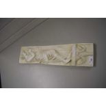 MODERN PLASTERWORK WALL PLAQUE DECORATED WITH A CLASSICAL LADY