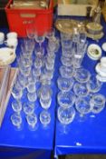 LARGE COLLECTION OF VARIOUS DRINKING GLASSES