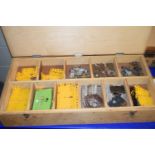 WOODEN CASE OF VARIOUS MECCANO