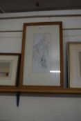 EARLY 20TH CENTURY SCHOOL, STUDY OF EUCALYPTUS LEAVES, WATERCOLOUR, F/G, UNSIGNED