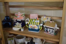 COLLECTION OF VARIOUS NOVELTY TEA POTS AND OTHER ITEMS