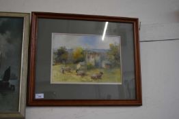 R WORDEN, 'GOATHLAND', WATERCOLOUR, F/G