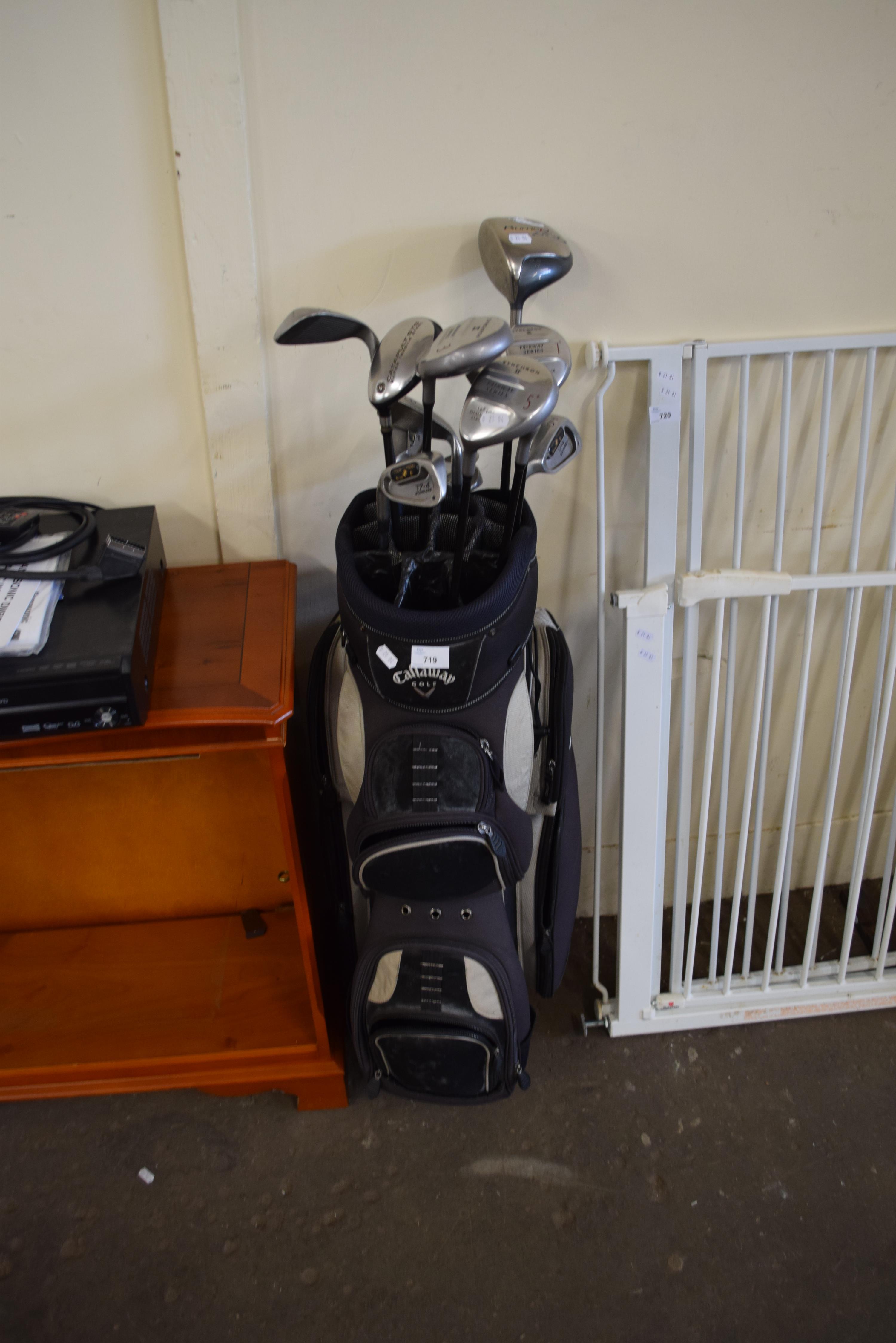CALLAWAY GOLF BAG CONTAINING SYNCHRON FAIRWAY SERIES CLUBS AND OTHERS - Image 2 of 2