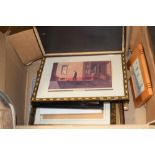 BOX OF MIXED PICTURE FRAMES