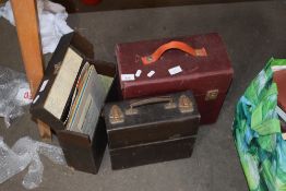 THREE SMALL CASES OF RECORDS