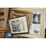 COLLECTION OF VARIOUS FRAMED GIN ADVERTISING PICTURES