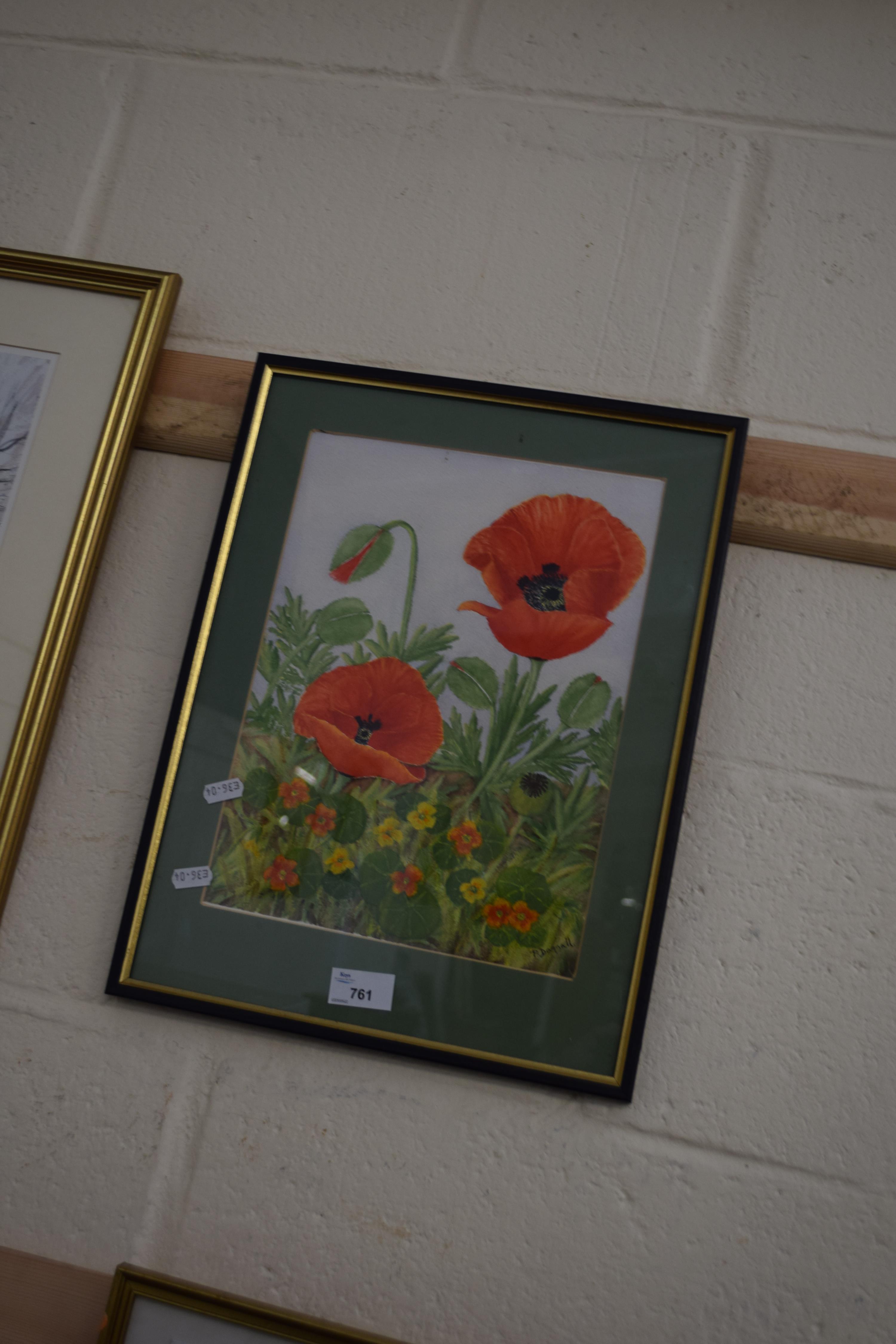 STUDY OF POPPIES, F/G - Image 2 of 2