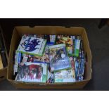 BOX OF MIXED DVDS AND X-BOX GAMES
