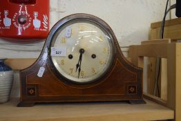 EARLY 20TH CENTURY MAHOGANY CASED MANTEL CLOCK