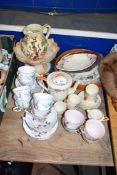 VARIOUS MIXED TEA WARES AND OTHER CERAMICS TO INCLUDE QUEEN ANNE, ROYAL ADDERLEY, TONY WOOD ETC