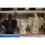 THREE RESIN EAGLE MODELS