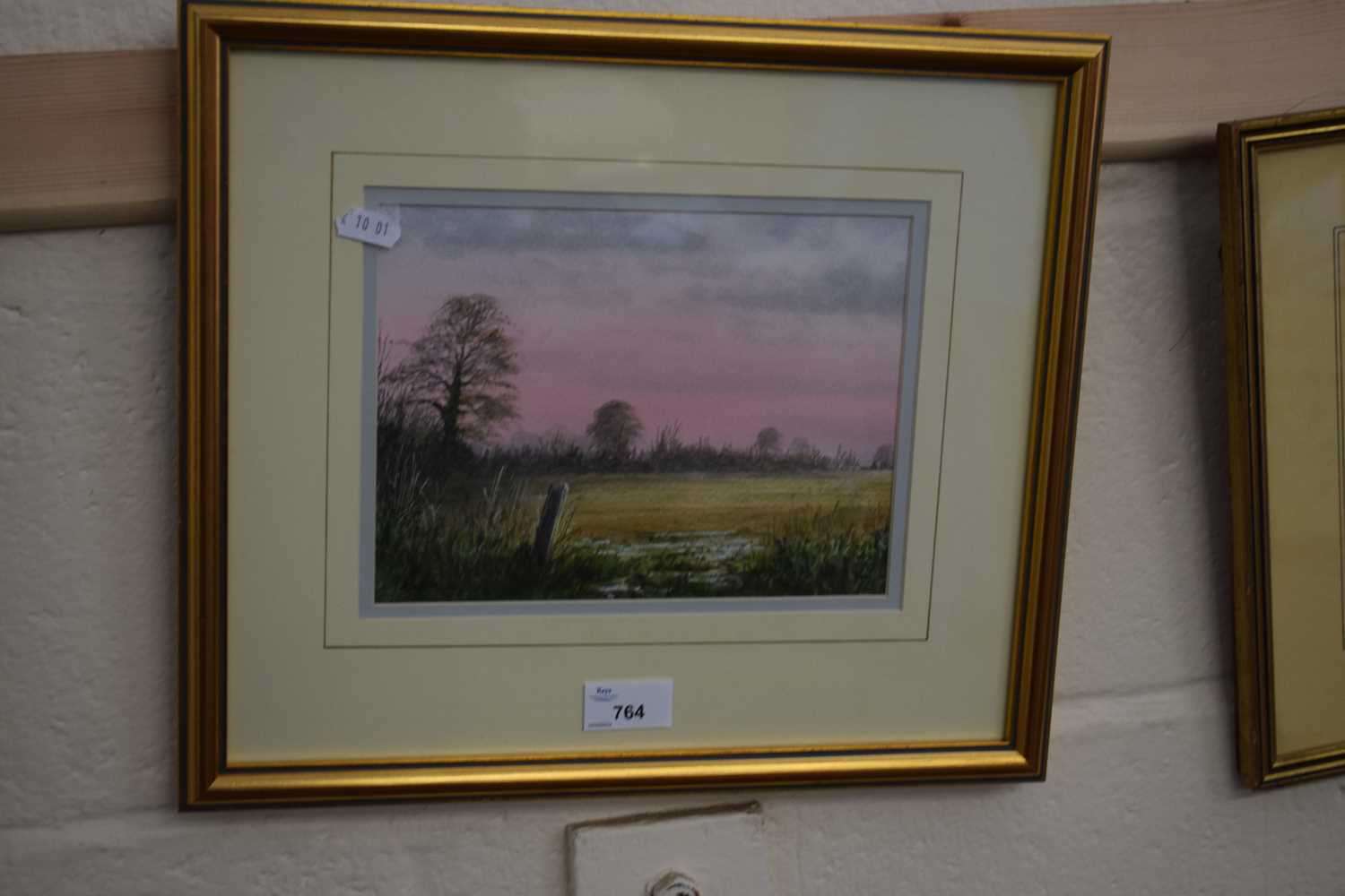 KEN WALTON, 'FIND UP FOR THE EVENING, NORTH NORFOLK', WATERCOLOUR, F/G