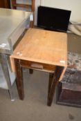 SMALL DROP LEAF KITCHEN TABLE WITH END DRAWER