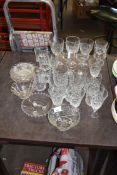 QUANTITY OF MODERN DRINKING GLASSES AND OTHER ITEMS