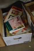 BOX OF VARIOUS BOOKS, EPHEMERA ETC TO INCLUDE LOCAL INTEREST