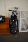 CALLAWAY GOLF BAG CONTAINING SYNCHRON FAIRWAY SERIES CLUBS AND OTHERS