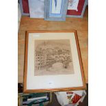 20TH CENTURY ITALIAN SCHOOL, 'PONTE VECCHINO, FIRENZE', INDISTINCTLY SIGNED AND DATED 1976, F/G