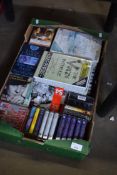 BOX OF VARIOUS CASSETTES AND TALKING BOOKS