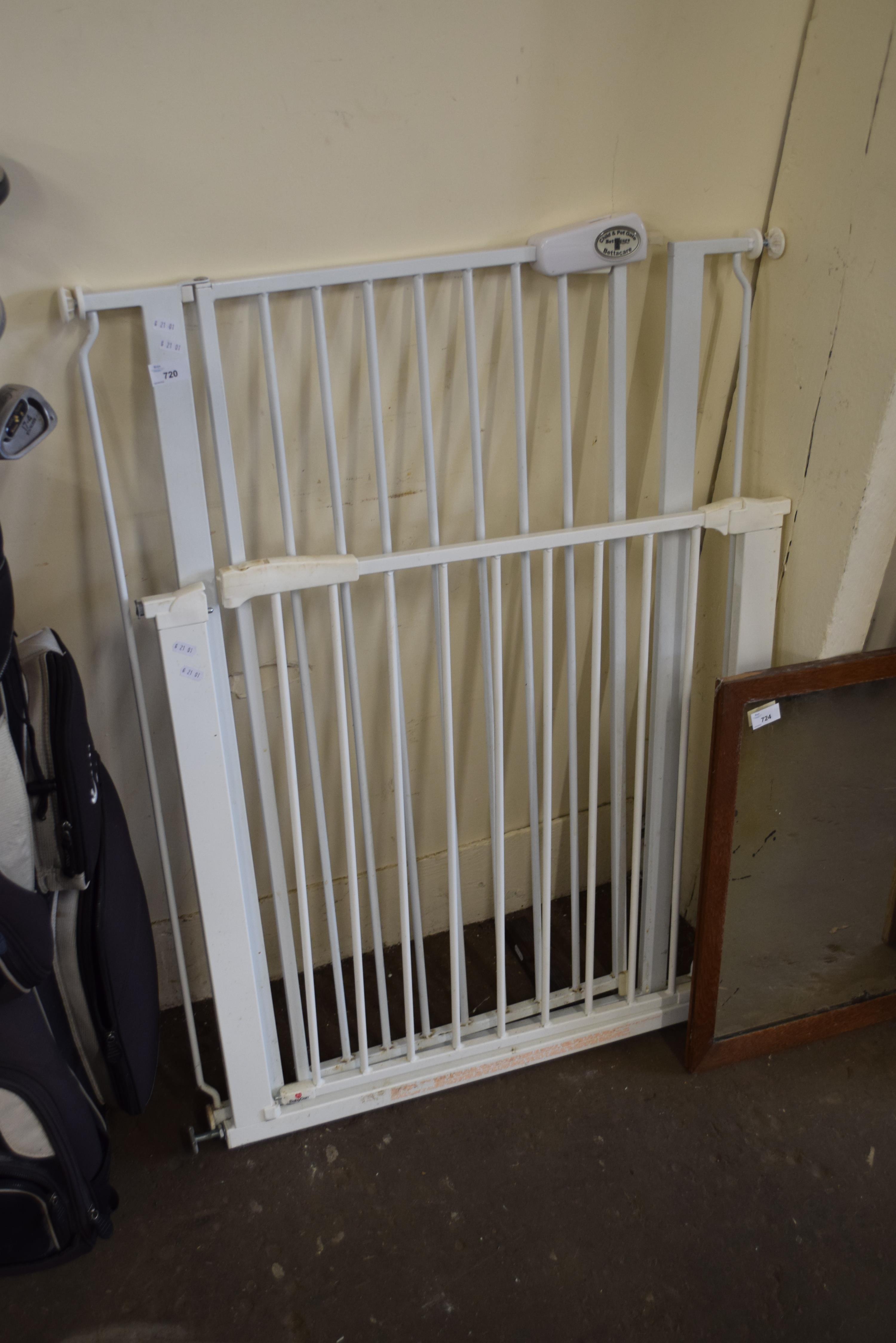 TWO METAL STAIR GATES