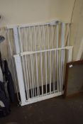 TWO METAL STAIR GATES