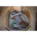 BOX OF TOWING HITCH, PULLEYS ETC