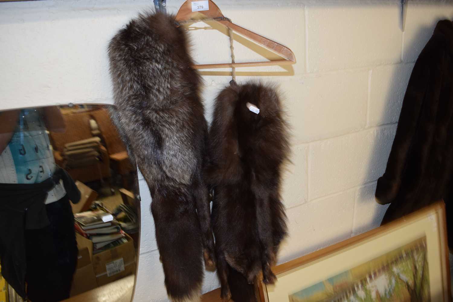 TWO FUR SCARVES