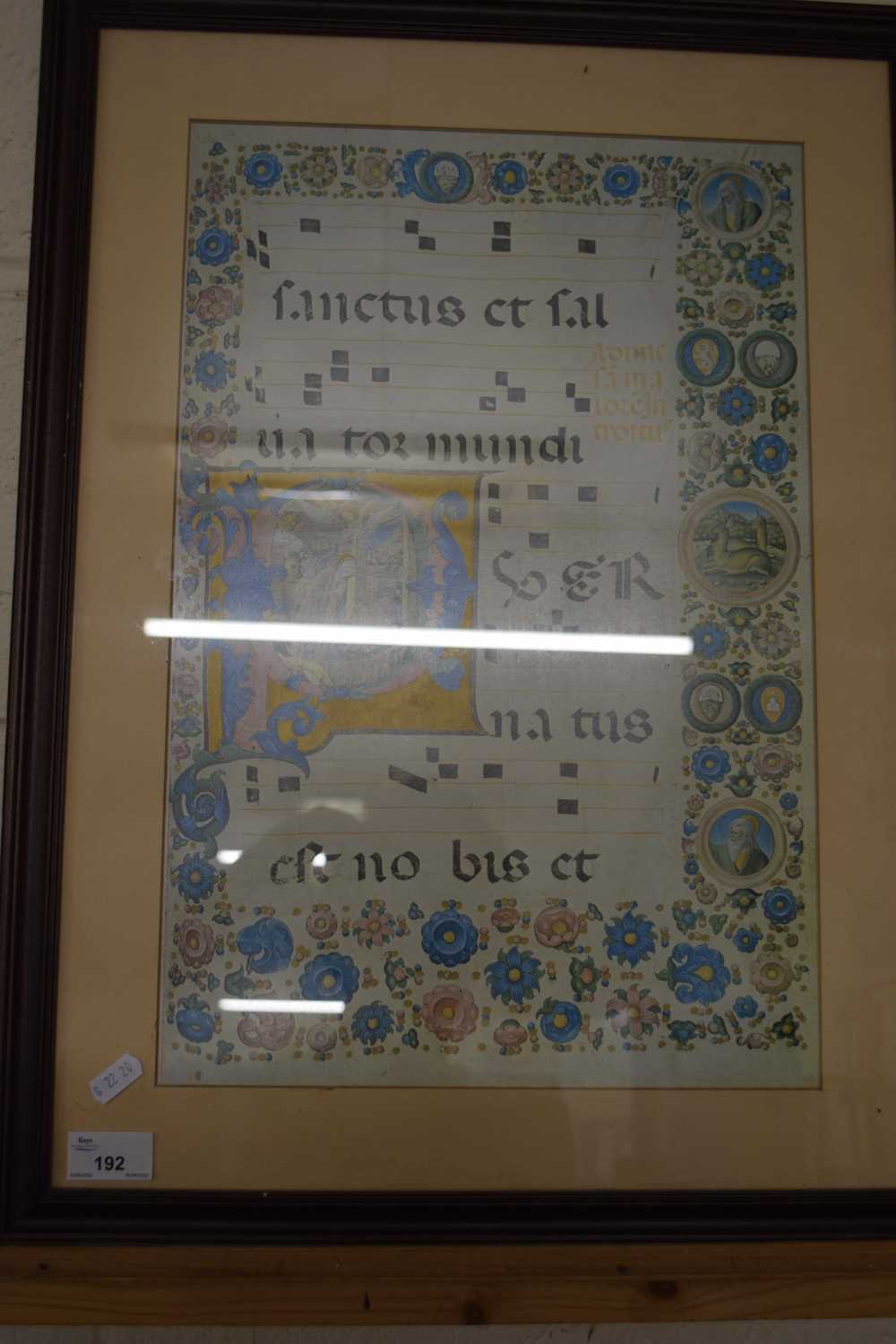 REPRODUCTION ILLUMINATED DOCUMENT, F/G