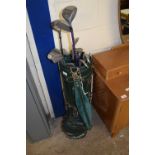 CASE OF VARIOUS GOLF CLUBS