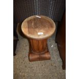 CONTEMPORARY CARVED HARDWOOD PLANT STAND