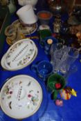 ROYAL WORCESTER KITCHEN DISHES, VARIOUS VASES, MUGS ETC