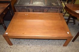 RETRO DANISH TEAK COFFEE TABLE OF LARGE PROPORTIONS