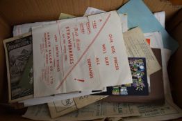 BOX OF VARIOUS EPHEMERA, VINTAGE PHOTOGRAPHS ETC