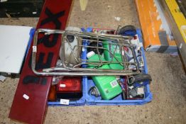 VARIOUS GARAGE CLEARANCE ITEMS TO INCLUDE XR3I LIGHT COVER, VARIOUS HEAD AND SIDE LAMPS, SMALL