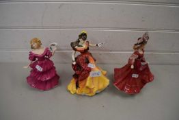 THREE VARIOUS ROYAL DOULTON FIGURES COMPRISING 'BELLE', 'JENNIFER' AND 'PATRICIA' (3)