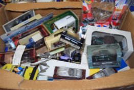 BOX CONTAINING MIXED TOY VEHICLES
