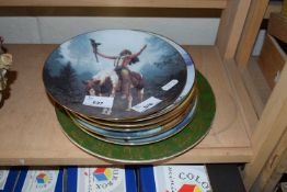 QUANTITY OF MYSTIC WARRIORS COLLECTORS PLATES AND OTHERS